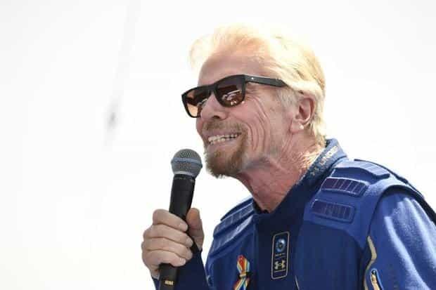 Richard Branson llega al espacio en nave de Virgin Galactic Richard Branson llega al espacio en nave de Virgin Galactic