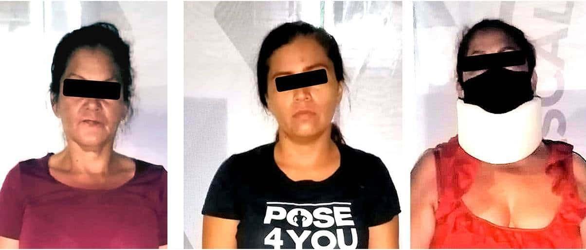 Detienen a 3 mujeres por reñir en vía pública en Apodaca Detienen a 3 mujeres por reñir en vía pública en Apodaca