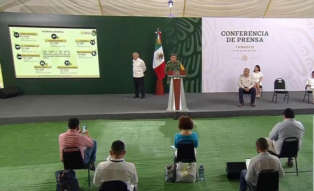 AMLO encabeza reunión del Gabinete Seguridad en Tabasco AMLO encabeza reunión del Gabinete Seguridad en Tabasco