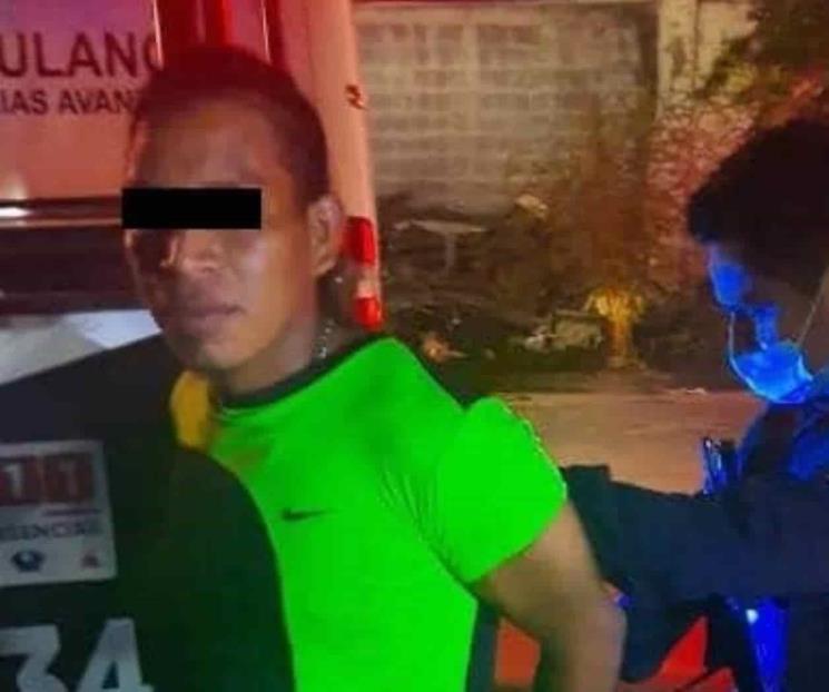 Detienen a hombre por herir a otro con arma blanca