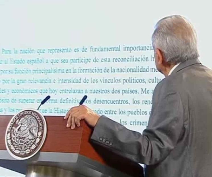 Reprocha AMLO a Rey de España por no responder carta Reprocha AMLO a Rey de España por no responder carta