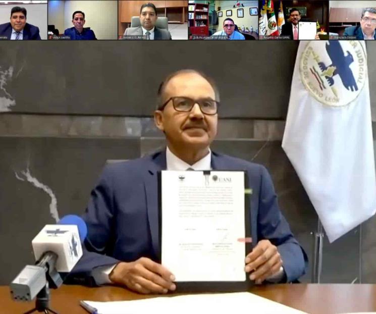 Establecen alianza la UANL y el TSJE Establecen alianza la UANL y el TSJE