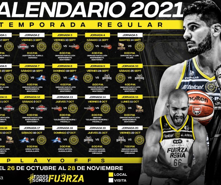 Conoce Fuerza Regia su calendario Conoce Fuerza Regia su calendario