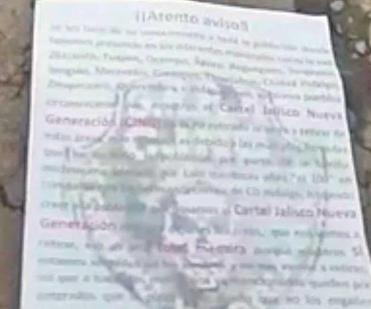 Amenazas del CJNG generan pánico en Morelia Amenazas del CJNG generan pánico en Morelia