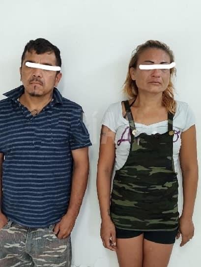 Cae pareja por “cristalear” tráileres para robar