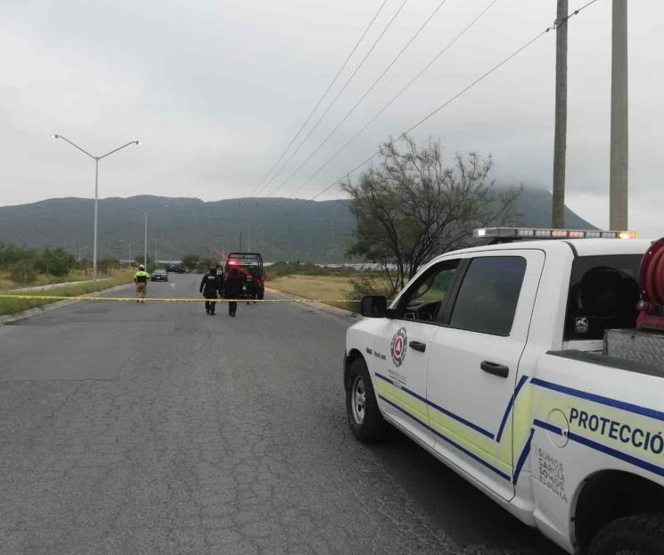 Encuentran a baleado en García Encuentran a baleado en García