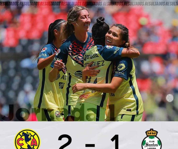 Vence América a Santos en Liga MX Femenil Vence América a Santos en Liga MX Femenil