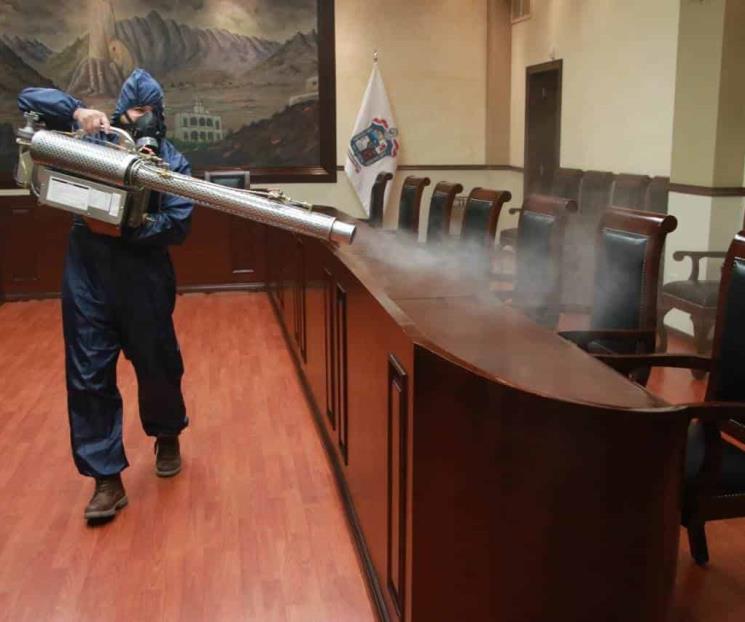 Sanitizan edificios y oficinas en Santa Catarina Sanitizan edificios y oficinas en Santa Catarina