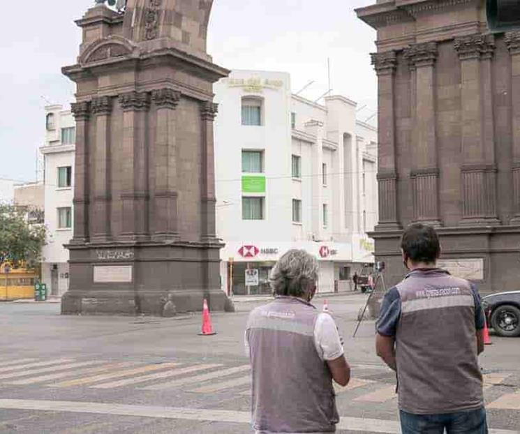 Sigue trabajo de restauración del Arco de la Independencia Sigue trabajo de restauración del Arco de la Independencia