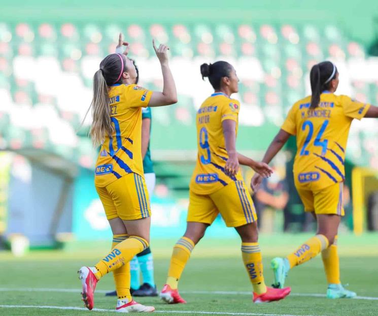 Gana Tigres al León en Liga Femenil Gana Tigres al León en Liga Femenil