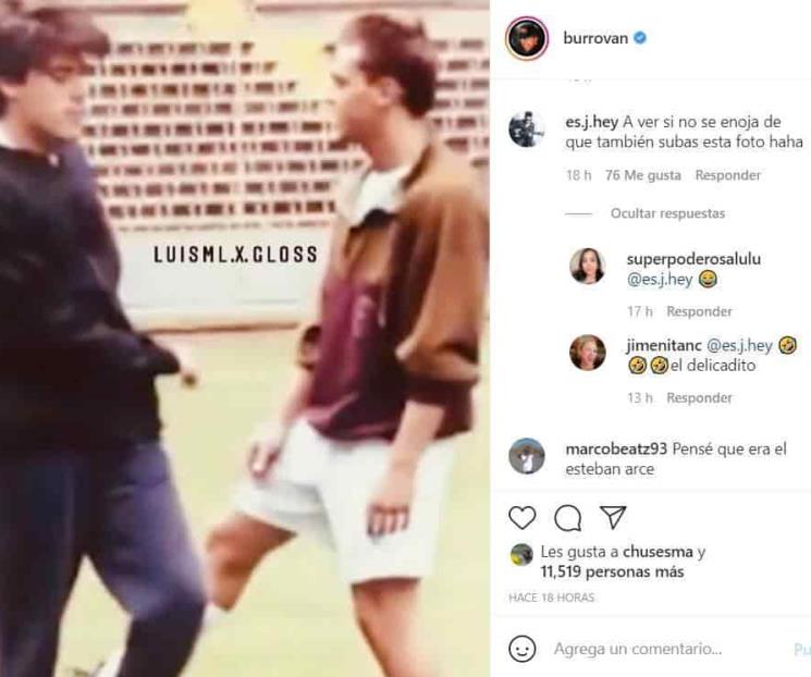 Surge foto inédita de Luis Miguel con uniforme de futbol Surge foto inédita de Luis Miguel con uniforme de futbol