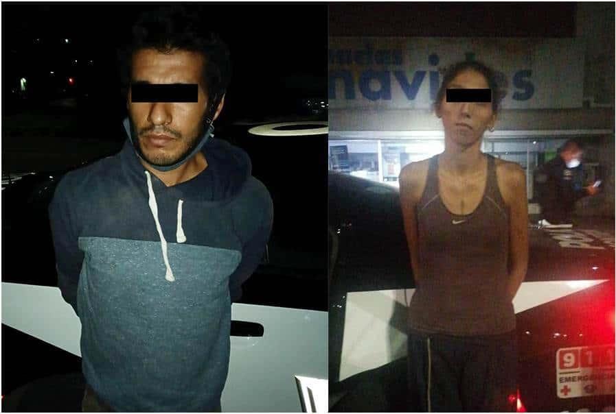 Detienen a pareja por robo de tapas de registros pluviales Detienen a pareja por robo de tapas de registros pluviales