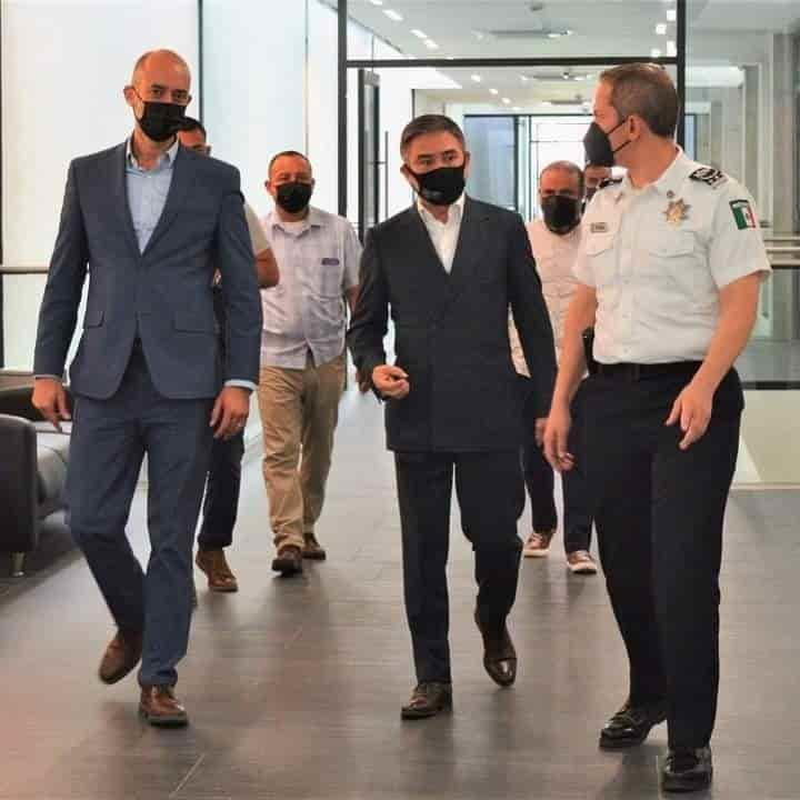 Tienen reunión de trabajo Miguel Treviño y Aldo Fasci