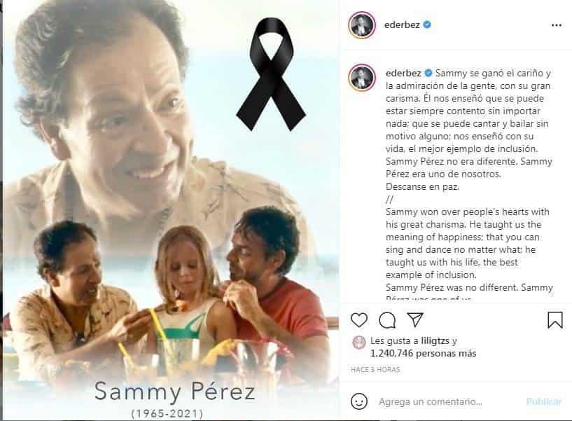Eugenio Derbez se despide de Sammy Eugenio Derbez se despide de Sammy