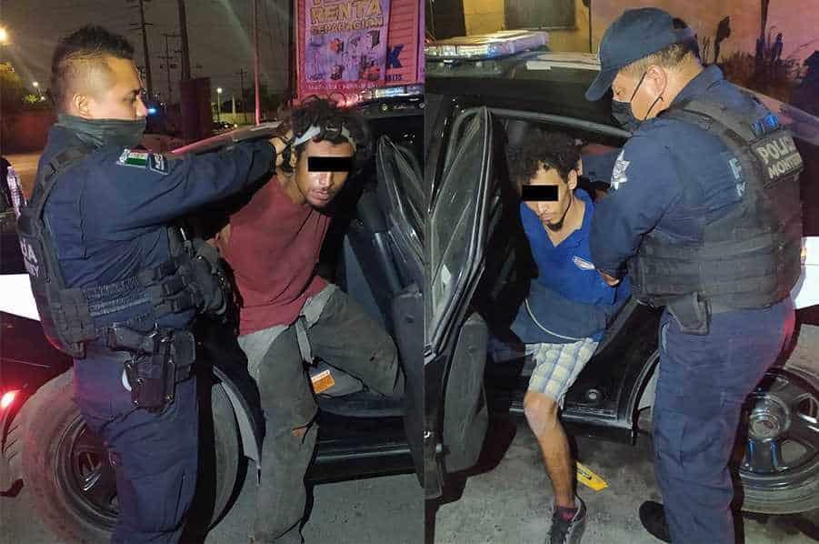 Arrestan a 2 hombres por robar malla ciclónica de negocio