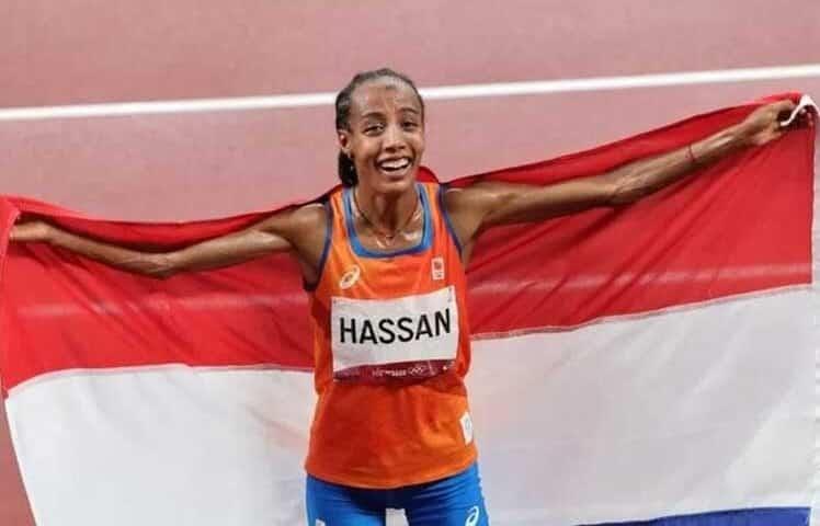Gana Hassan el Oro en 5 mil metros femenino
