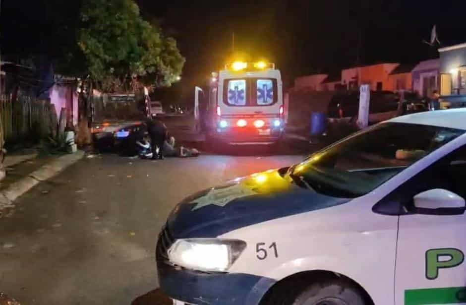 Balean a hombre en Cadereyta