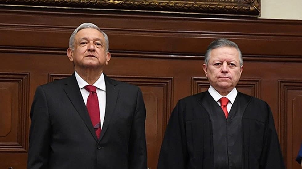AMLO Desayuna con el ministro presidente de la SCJN