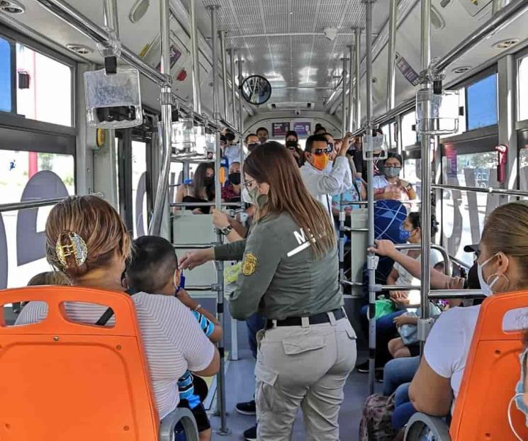 Arrecian medidas sanitarias en el transporte