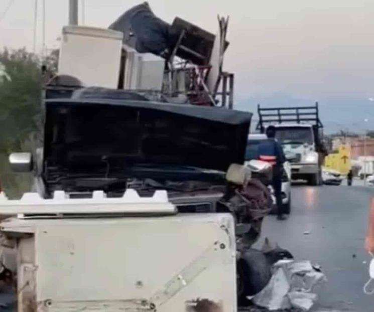 Choque frontal deja 2 lesionados en Apodaca