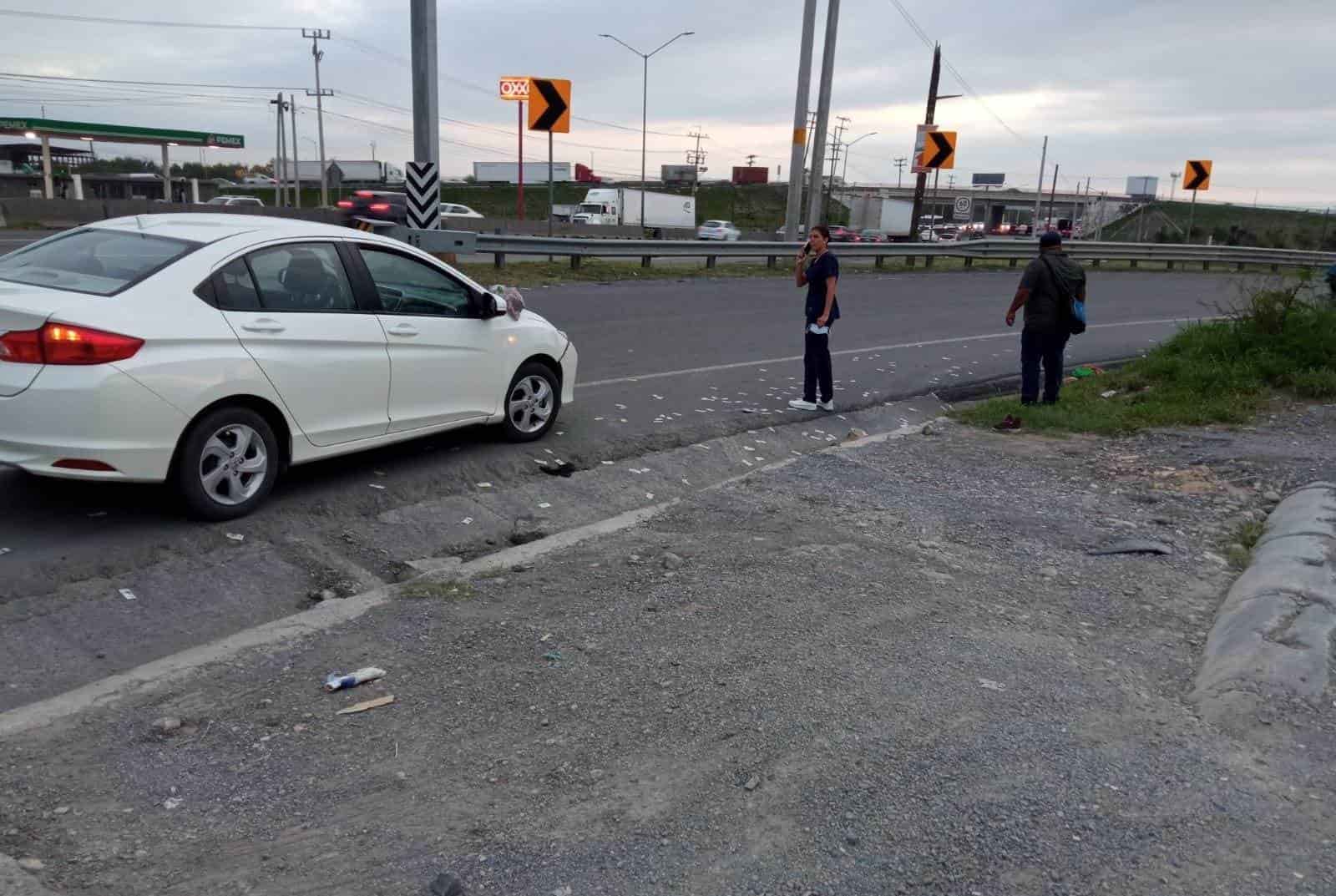 La mujer terminó con lesiones de consideración, al ser atropellada