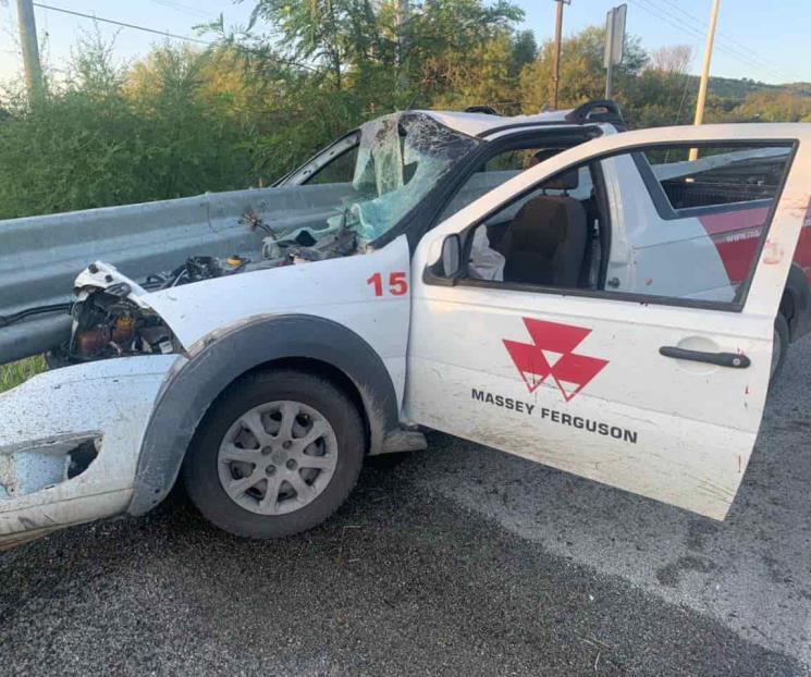 Hombre se salva de morir decapitado en choque