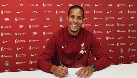 Renueva Van Dijk cuatro años más con el Liverpool