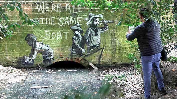 Confirma Banksy autoría de obras