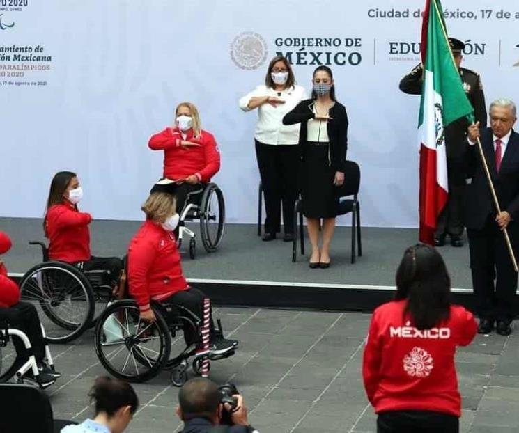 Abanderan a los Paralímpicos