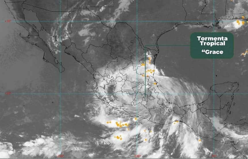 Grace se degrada a tormenta tropical Grace se degrada a tormenta tropical