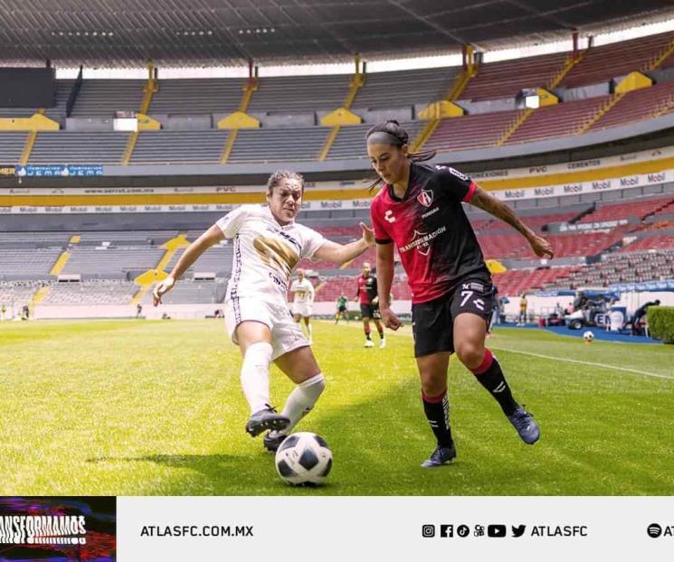Igualan Atlas y UNAM en Liga MX Femenil Igualan Atlas y UNAM en Liga MX Femenil
