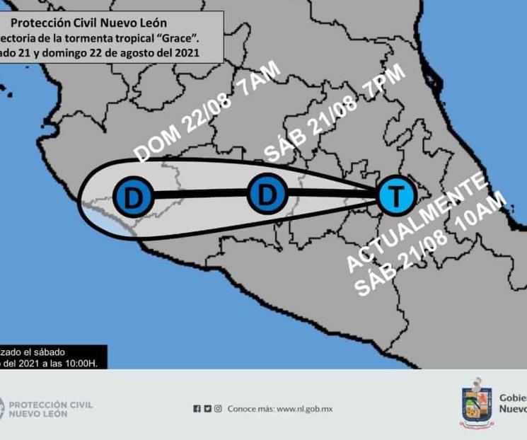 Alertan sobre lluvias por Grace Alertan sobre lluvias por Grace