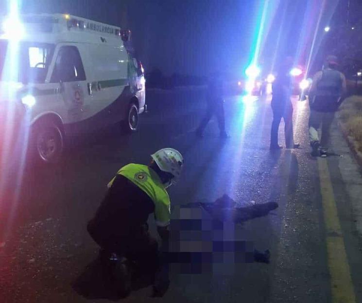 Muere hombre atropellado en García Muere hombre atropellado en García