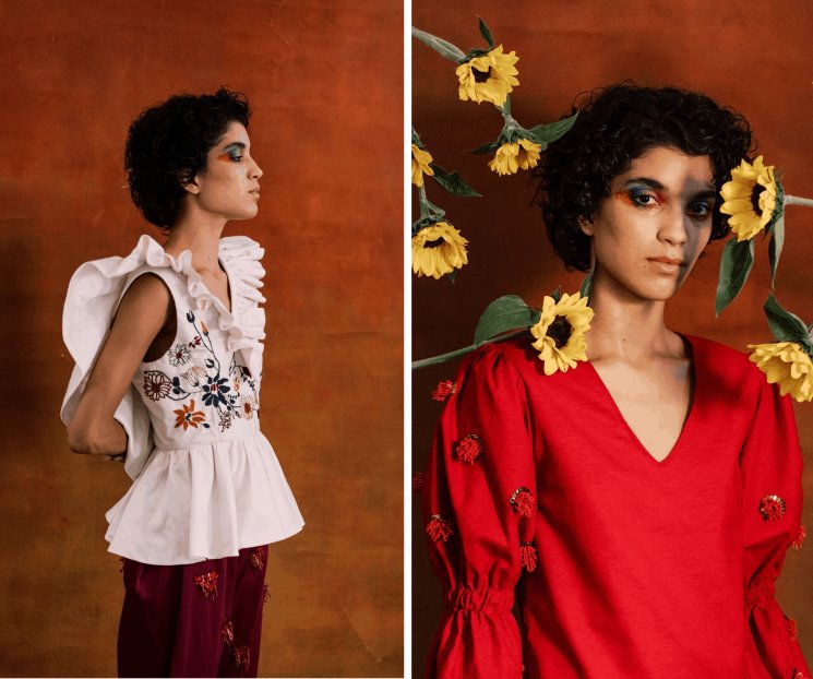 Zurcen su amor por México en vestidos y blusas