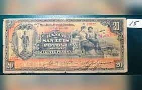 Billete de 20 pesos que cuesta hasta 2 mil pesos Billete de 20 pesos que cuesta hasta 2 mil pesos