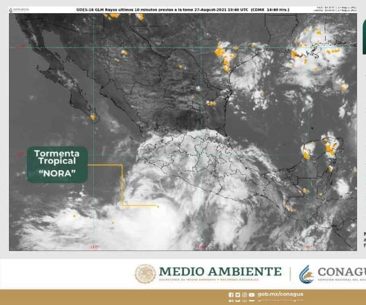 Prevén trayectoria de tormenta Nora hacia BCS