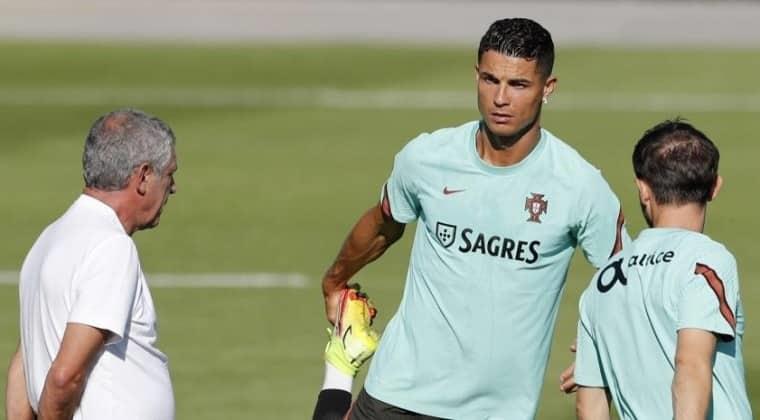 Deja CR7 concentración con Portugal