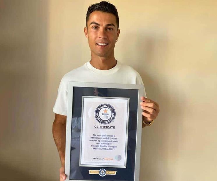 Celebra CR7 su récord Guiness