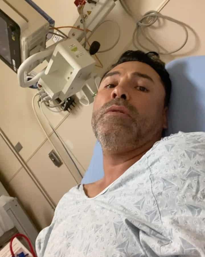 Hospitalizan a De la Hoya por Covid-19