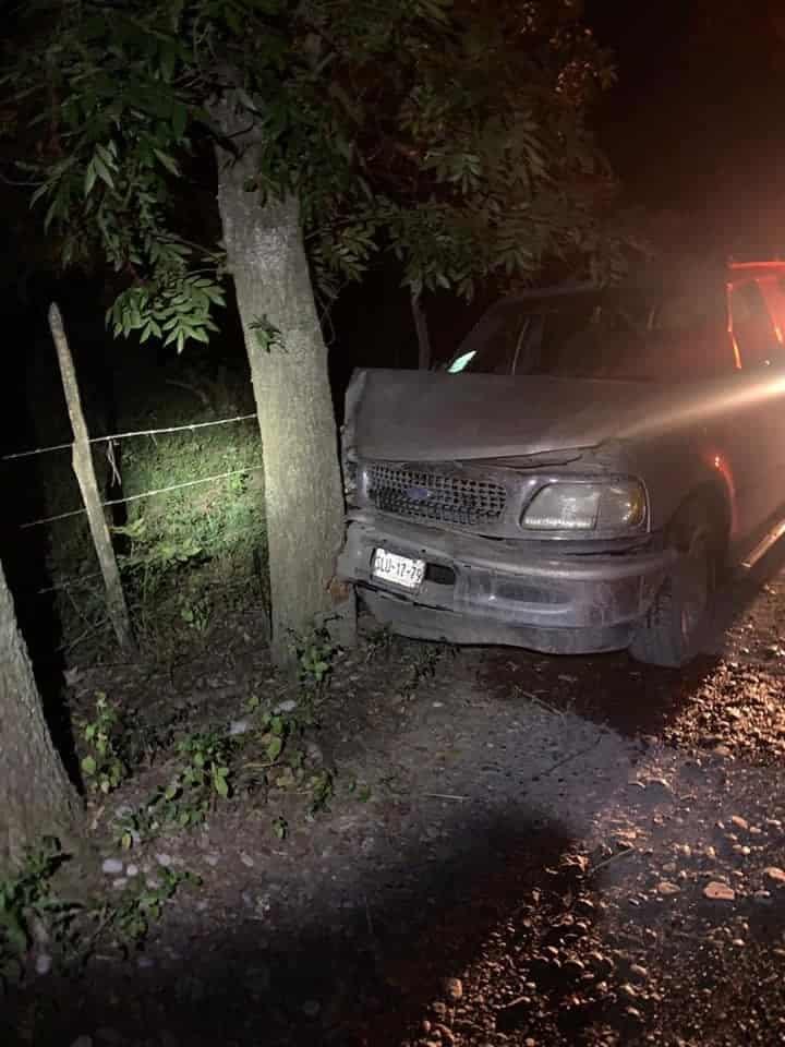 Estrella camioneta contra árbol
