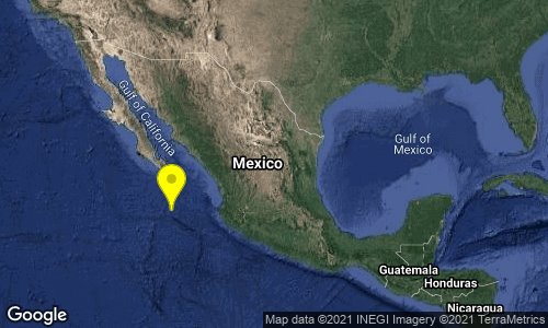 Reportan sismo de magnitud 5.3 en Baja California Sur