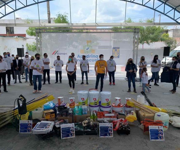 Rehabilitan felinos escuela en Monterrey