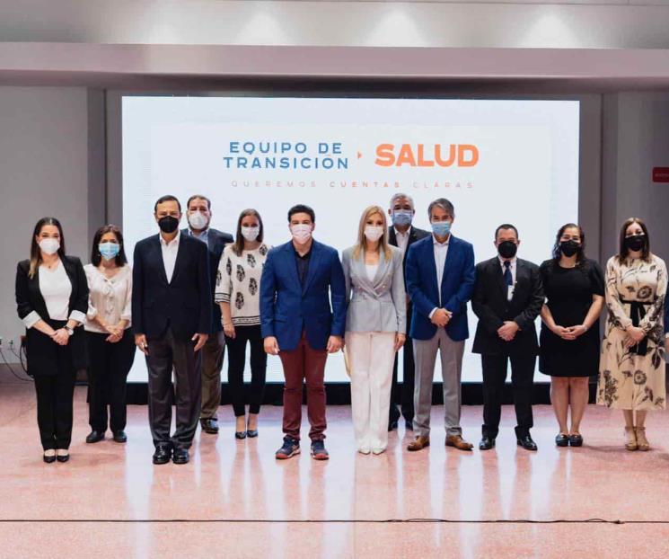 Presenta Samuel equipo de transición de Salud