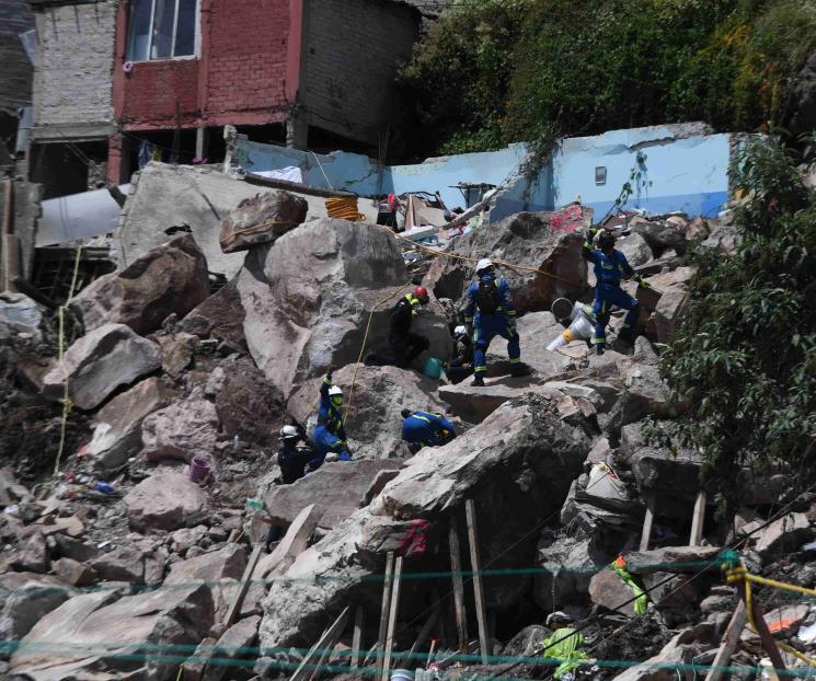 Identifican a 3 desaparecidos tras derrumbe