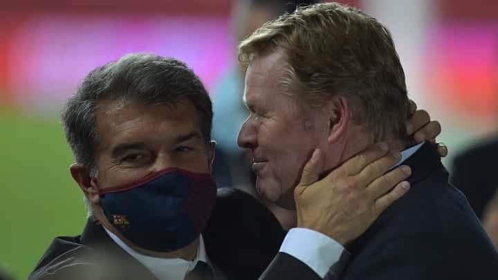 Le da Laporta todo tipo de respaldo a Koeman