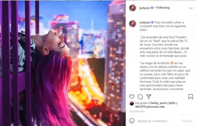 YosStop y su premonitoria fotografía entre barrotes YosStop y su premonitoria fotografía entre barrotes