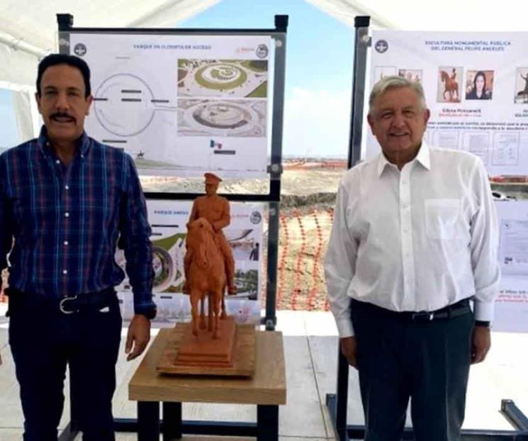 Valdrá 22 mdp escultura de Felipe Ángeles en el AIFA