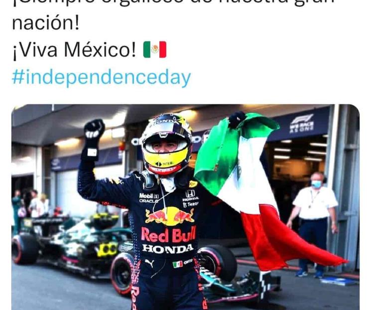 Siempre orgulloso de nuestra nación: Checo Pérez