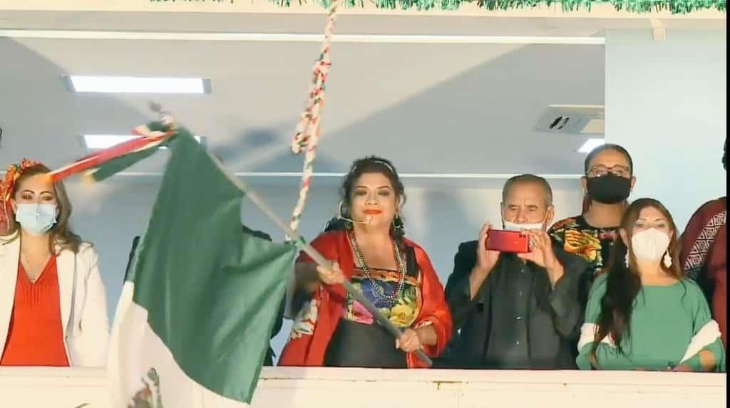 Brugada lanza arengas dedicadas a Sheinbaum y AMLO en Grito