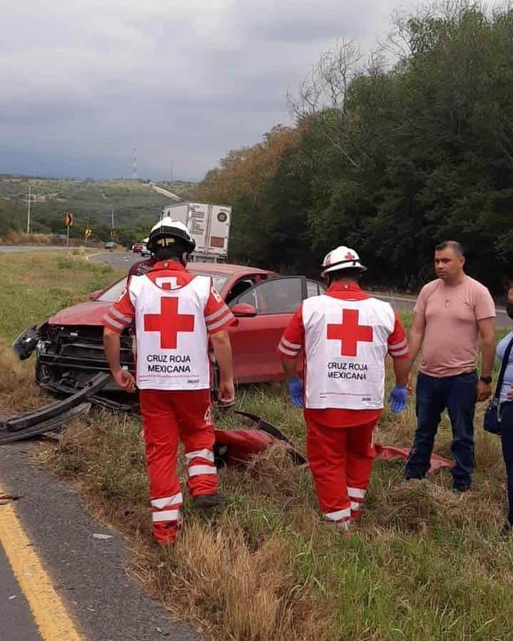 Vuelca en la Carretera Nacional